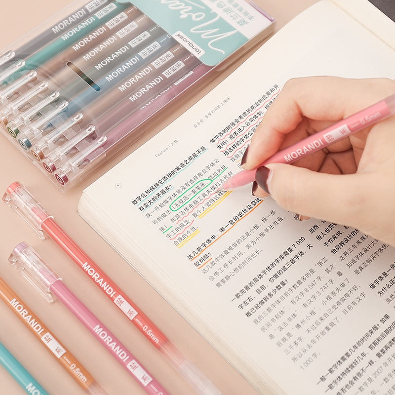 Morandi Needlepoint Gel Ink Pens