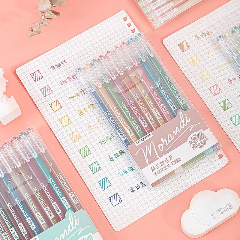 Morandi Needlepoint Gel Ink Pens