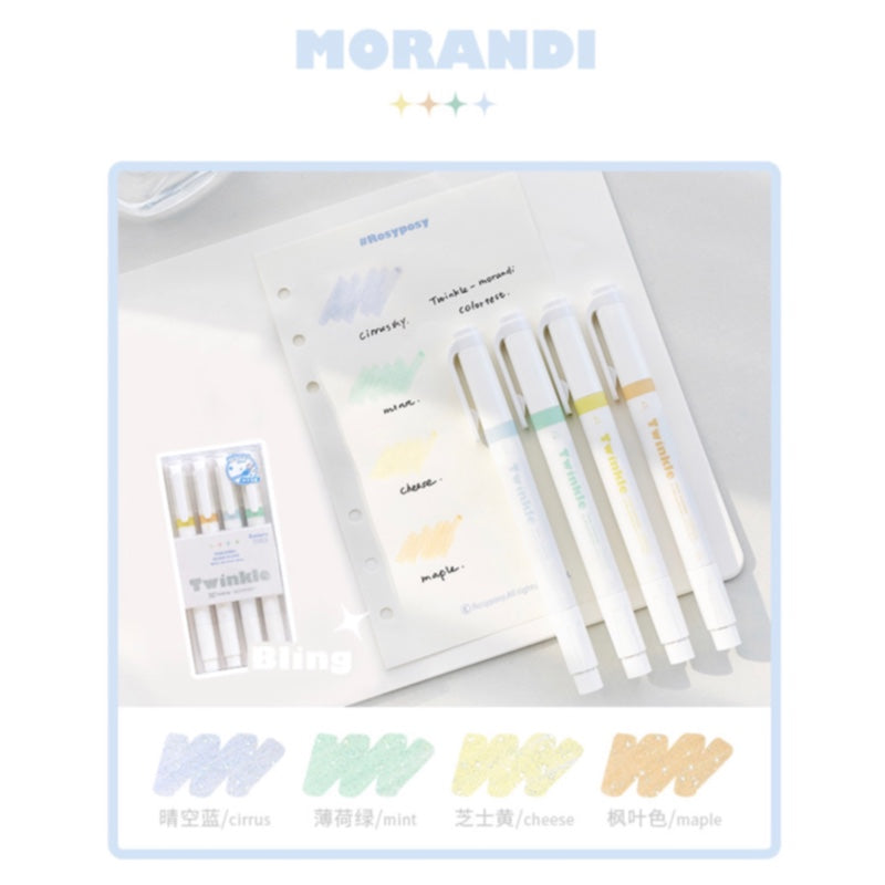 Twinkle Dual Sided Shimmer Highlighter Sets Morandi