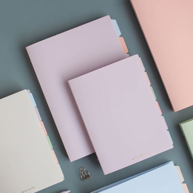 Pastel Metal Binder Notebook