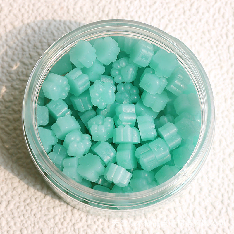 Cute Cat Paw Wax Beads Jelly Green