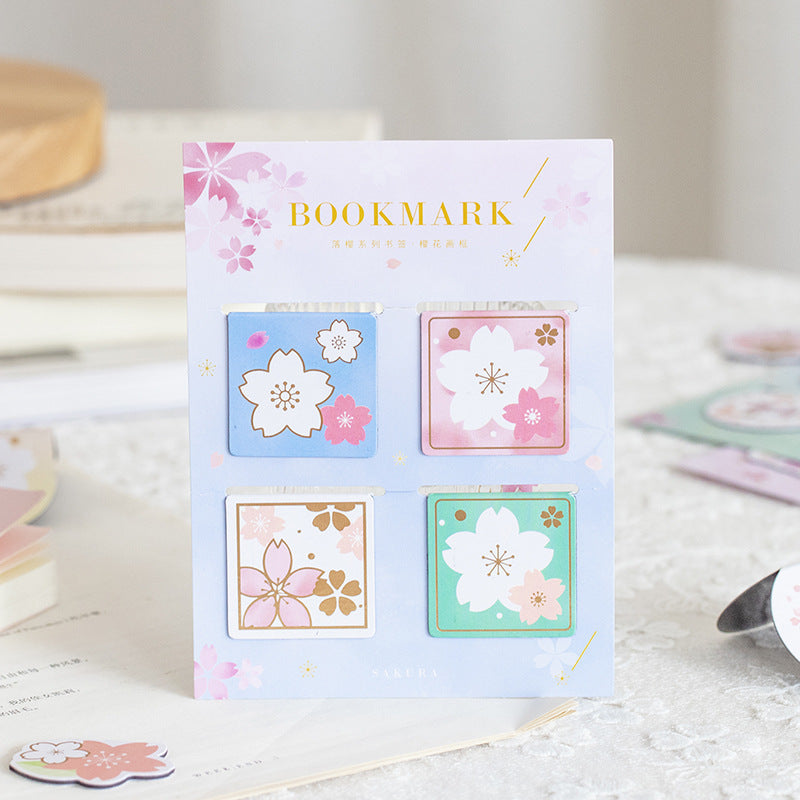 Cherry Blossom Magnetic Bookmark Sets
