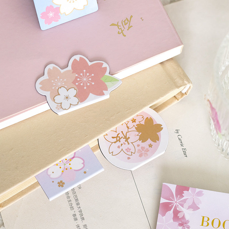 Cherry Blossom Magnetic Bookmark Sets