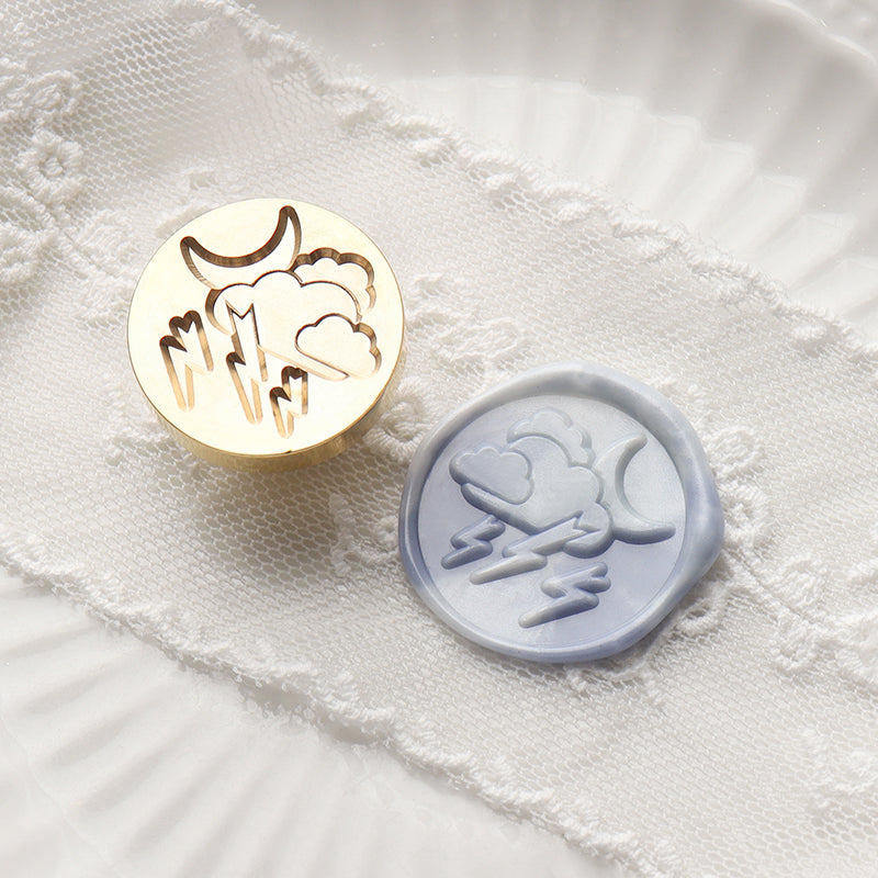 Cute Cloud Shaped Wax Stamp Heads Lightning