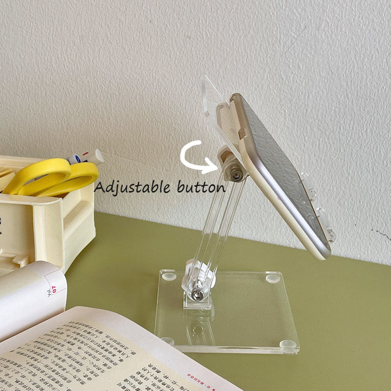 Small Transparent Acrylic Desktop Phone Holder