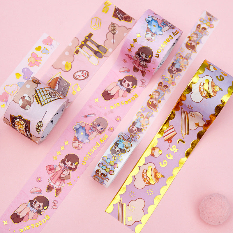 Cute Gold Detail Washi Tape Box Set