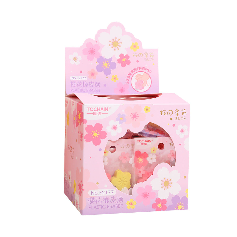 Cherry Blossom Eraser Set