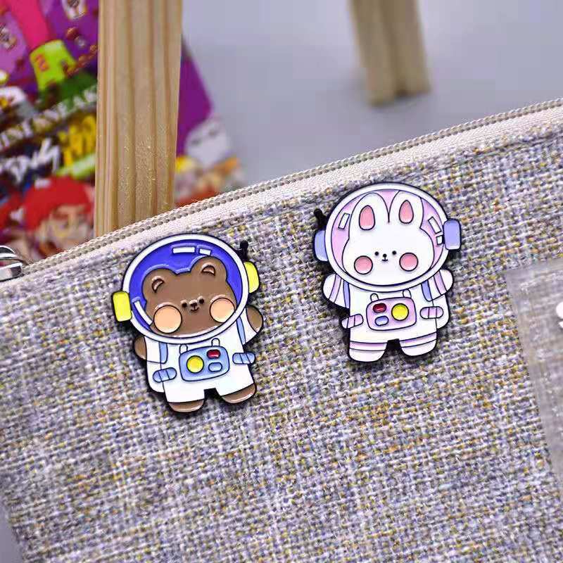 Cute Astronaut Animal Pins