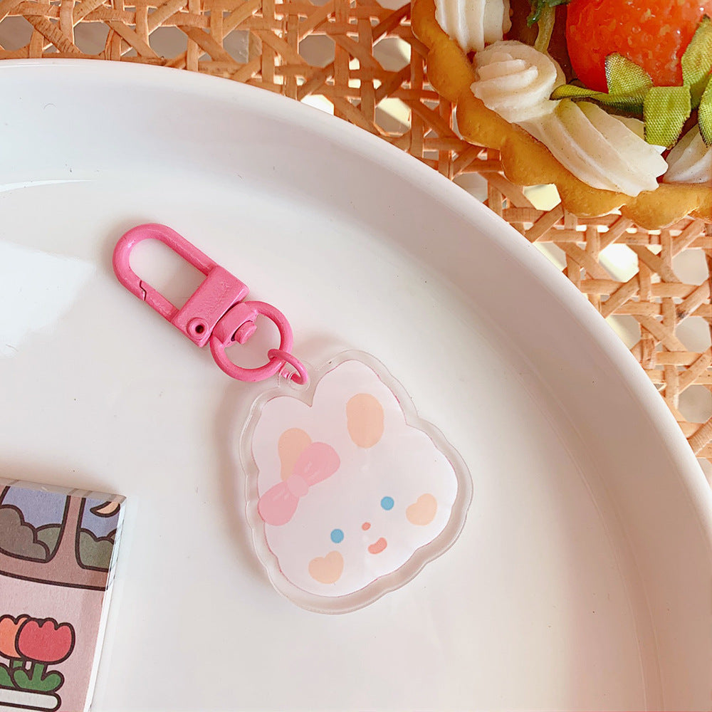 Cute Acrylic Pendant Keychains 9