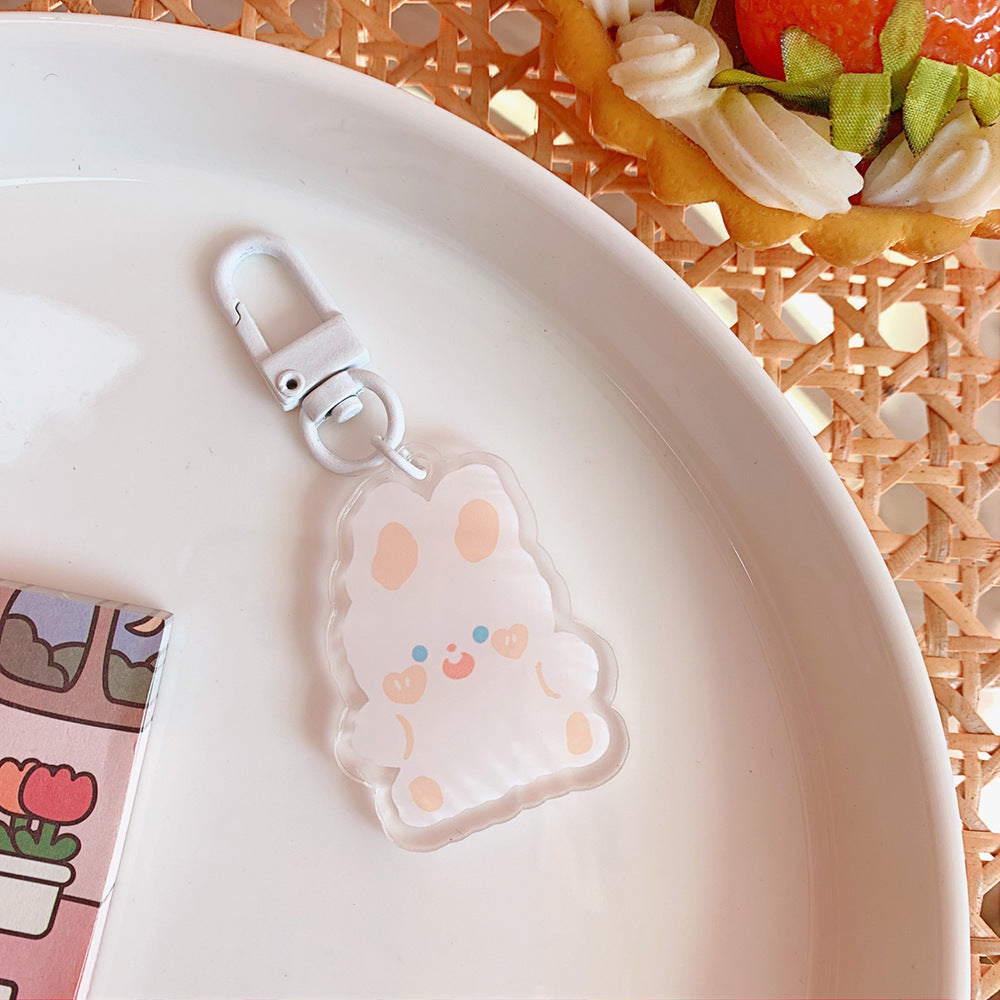 Cute Acrylic Pendant Keychains 8