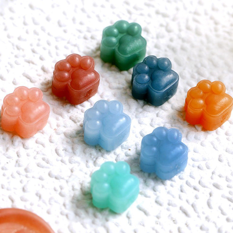 Cute Cat Paw Wax Beads