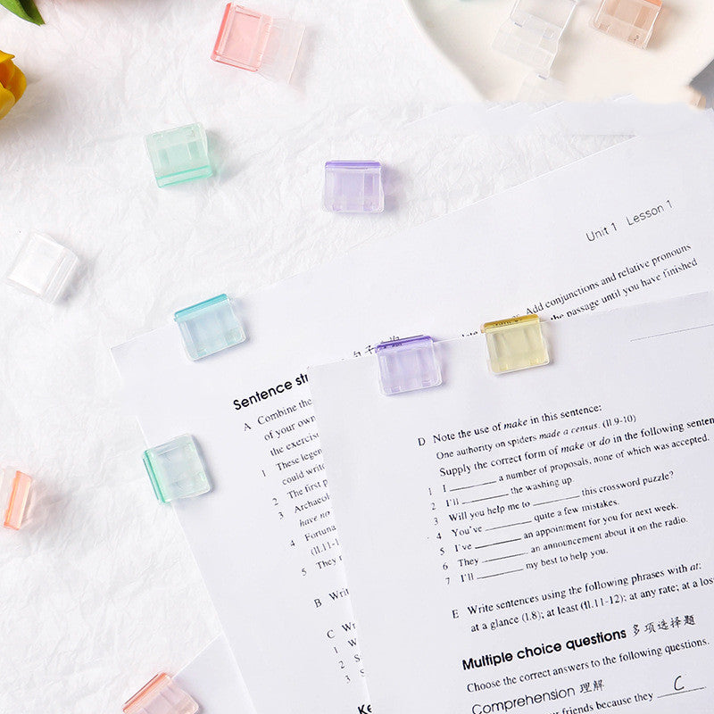 Candy Colour Transparent Paper Clips
