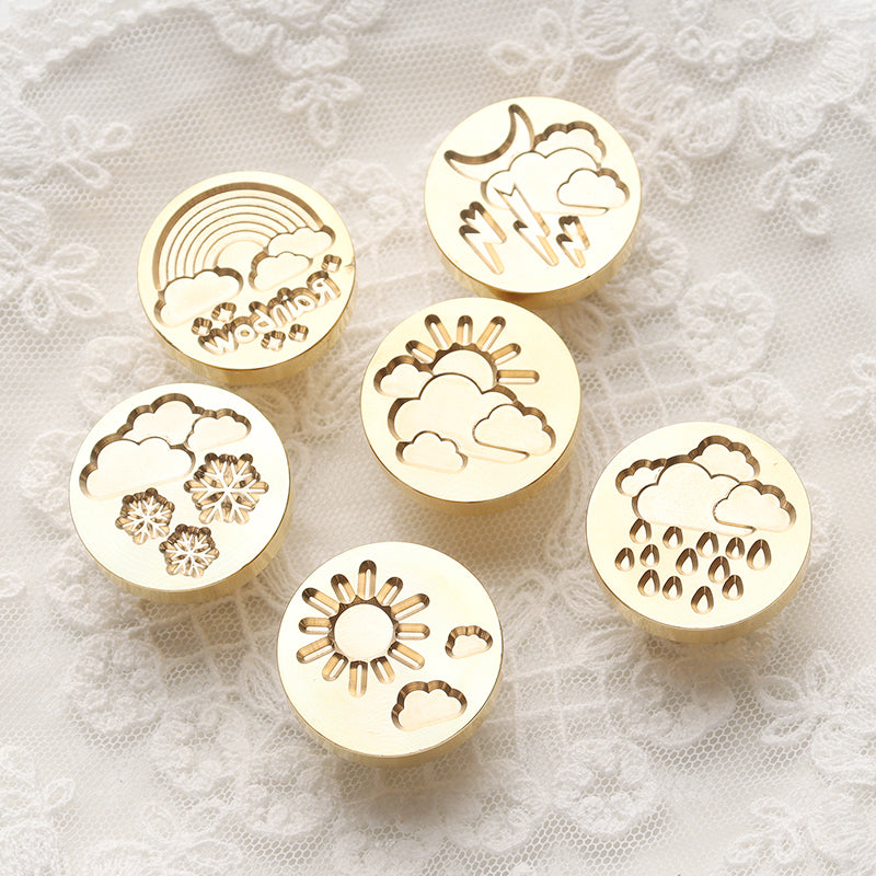 Cute Cloud Shaped Wax Stamp Heads Set