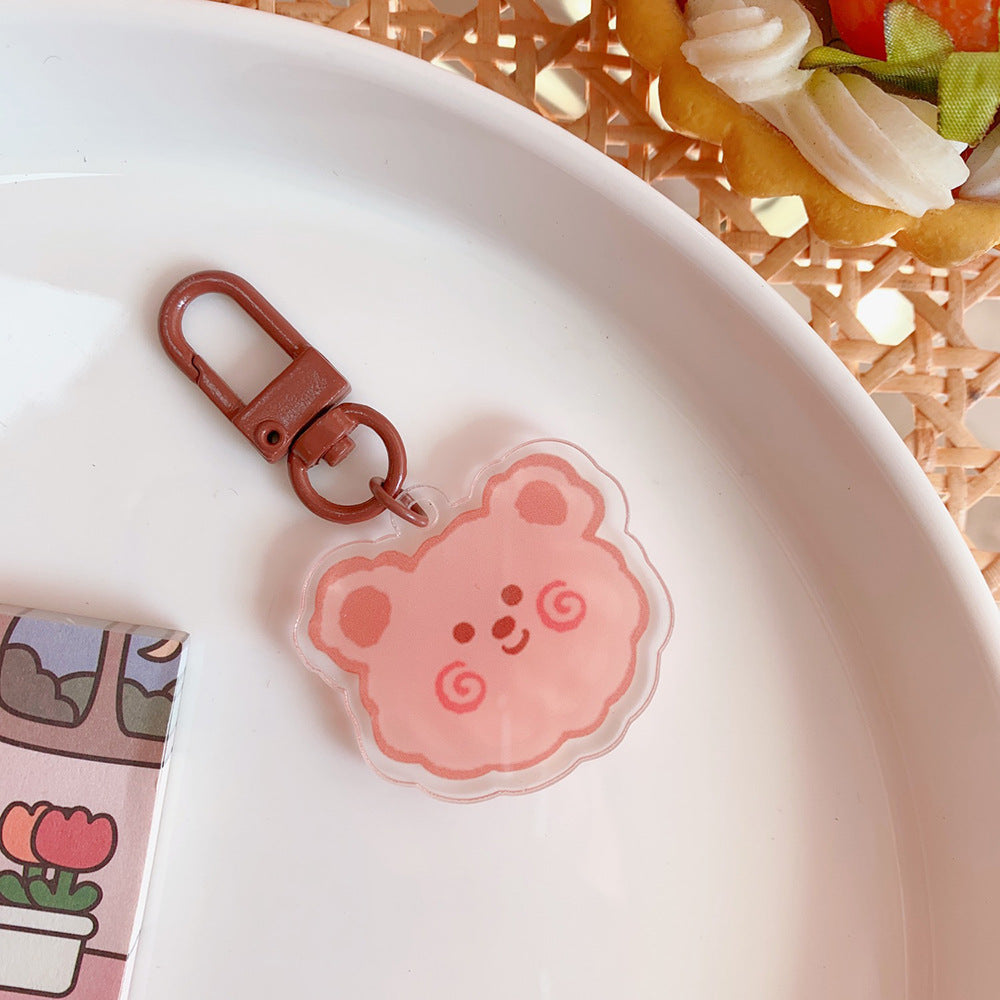 Cute Acrylic Pendant Keychains 5