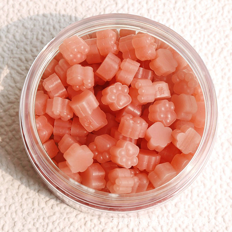 Cute Cat Paw Wax Beads Honey Tea Powder