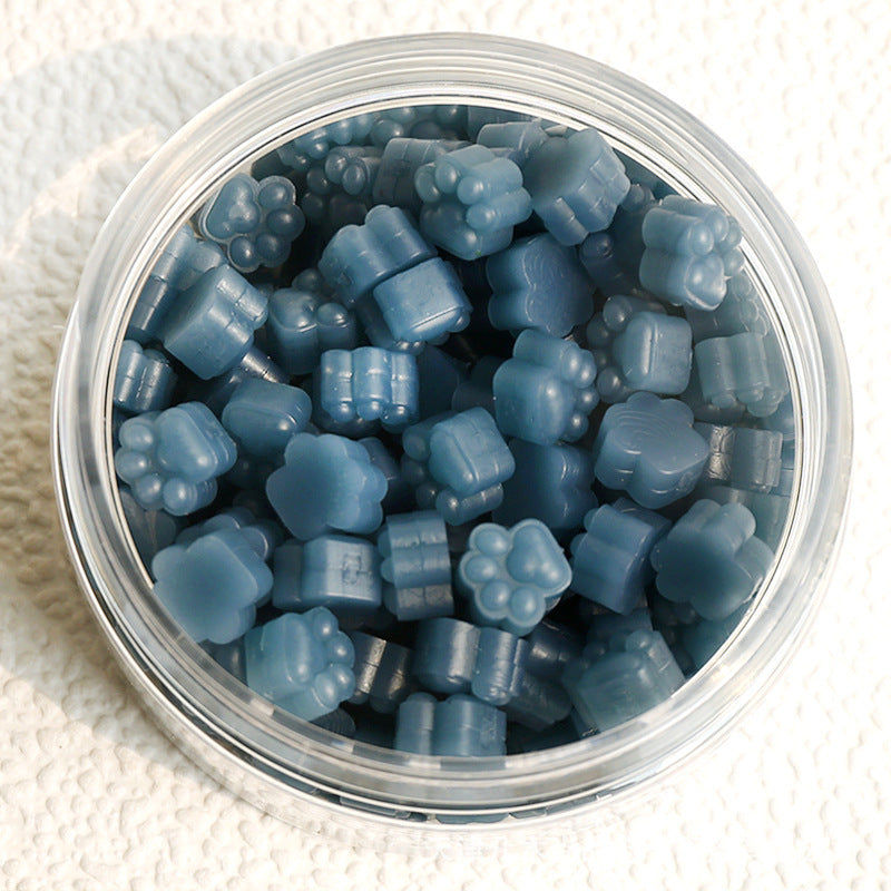 Cute Cat Paw Wax Beads Butterfly Wing Blue
