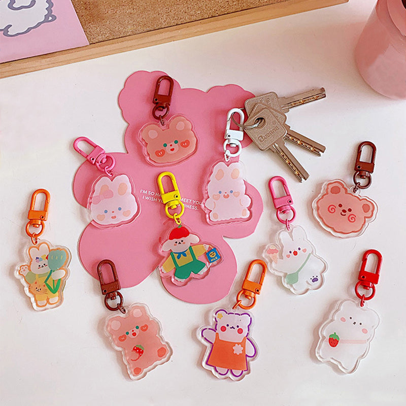 Cute Acrylic Pendant Keychains