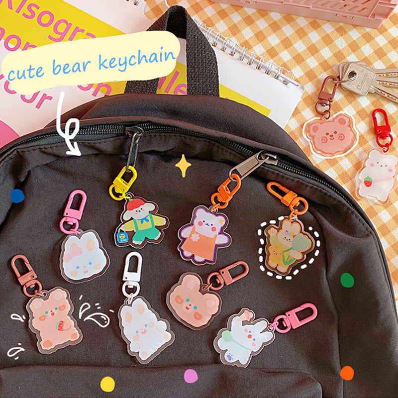 Cute Acrylic Pendant Keychains