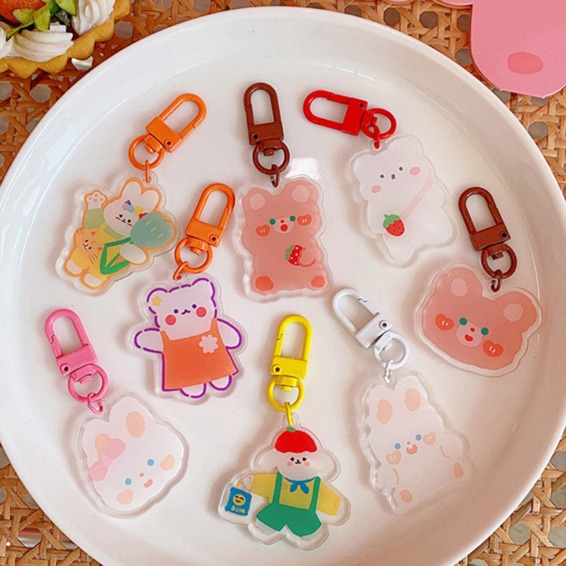 Cute Acrylic Pendant Keychains