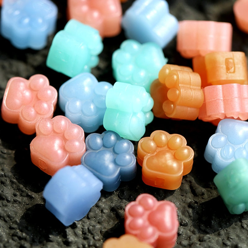 Cute Cat Paw Wax Beads