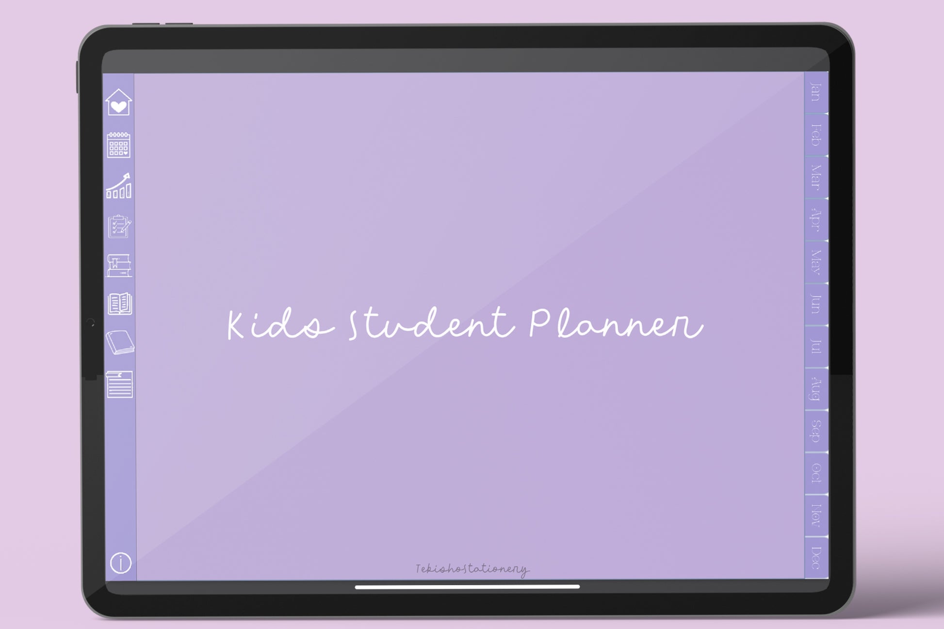Kids Minimal Digital Planner - Blueberry Frosting
