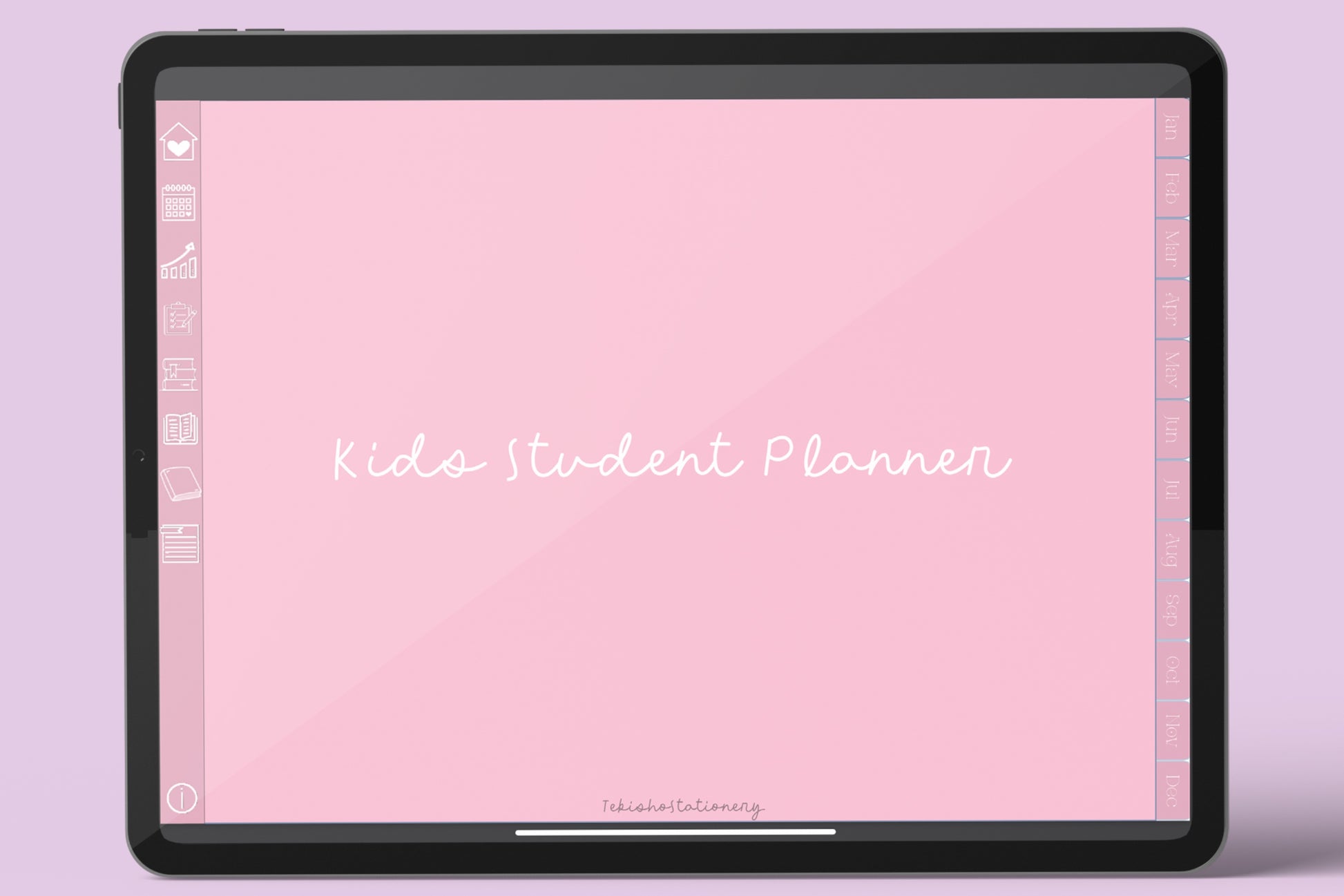 Kids Minimal Digital Planner - Cherry Blossom Marshmallow