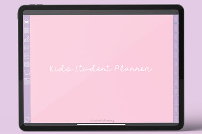 Kids Minimal Digital Planner - Cotton Candy Dream
