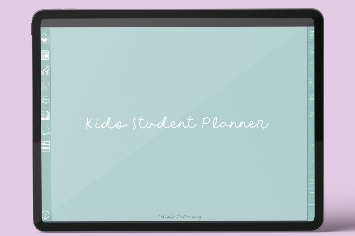 Kids Minimal Digital Planner - Matcha Latte