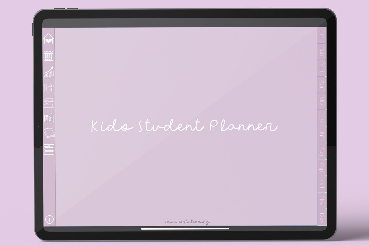 Kids Minimal Digital Planner - Raspberry Mousse 