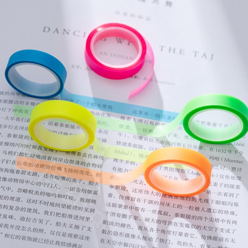 Semi Transparent Highlighter PET Tape