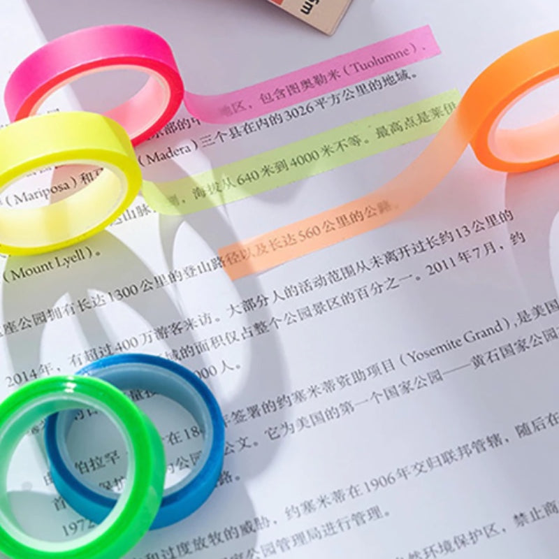 Semi Transparent Highlighter PET Tape