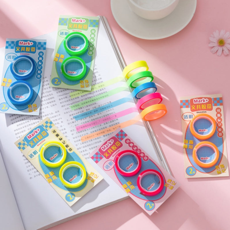 Semi Transparent Highlighter PET Tape