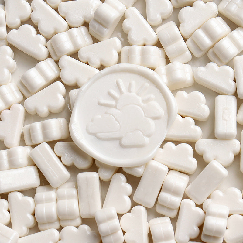 Cute Matte Cloud Shaped Sealing Wax Milk