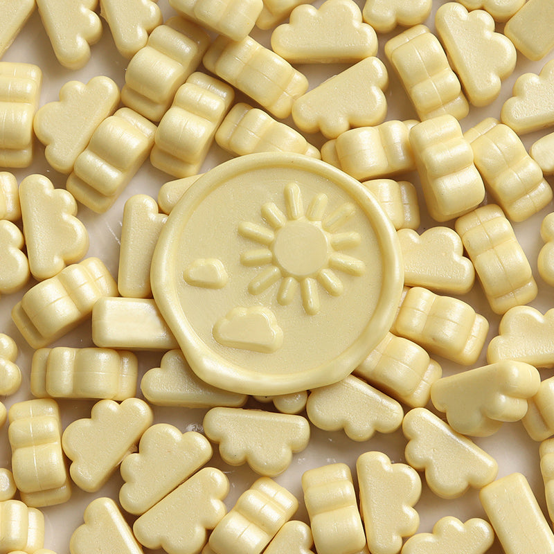 Cute Matte Cloud Shaped Sealing Wax Custard