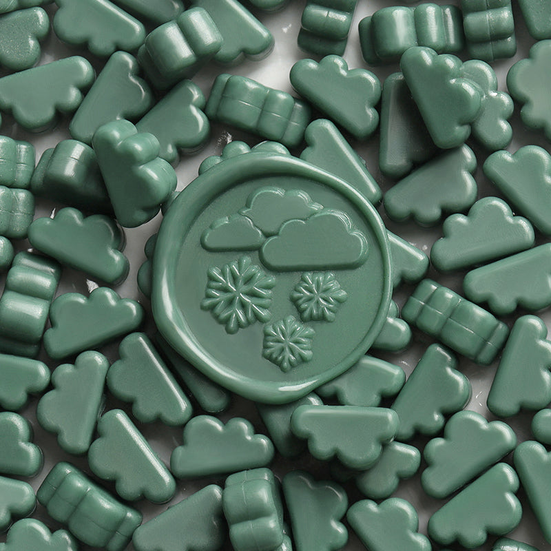 Cute Matte Cloud Shaped Sealing Wax Forest Ash