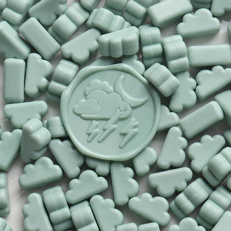 Cute Matte Cloud Shaped Sealing Wax Cardamom