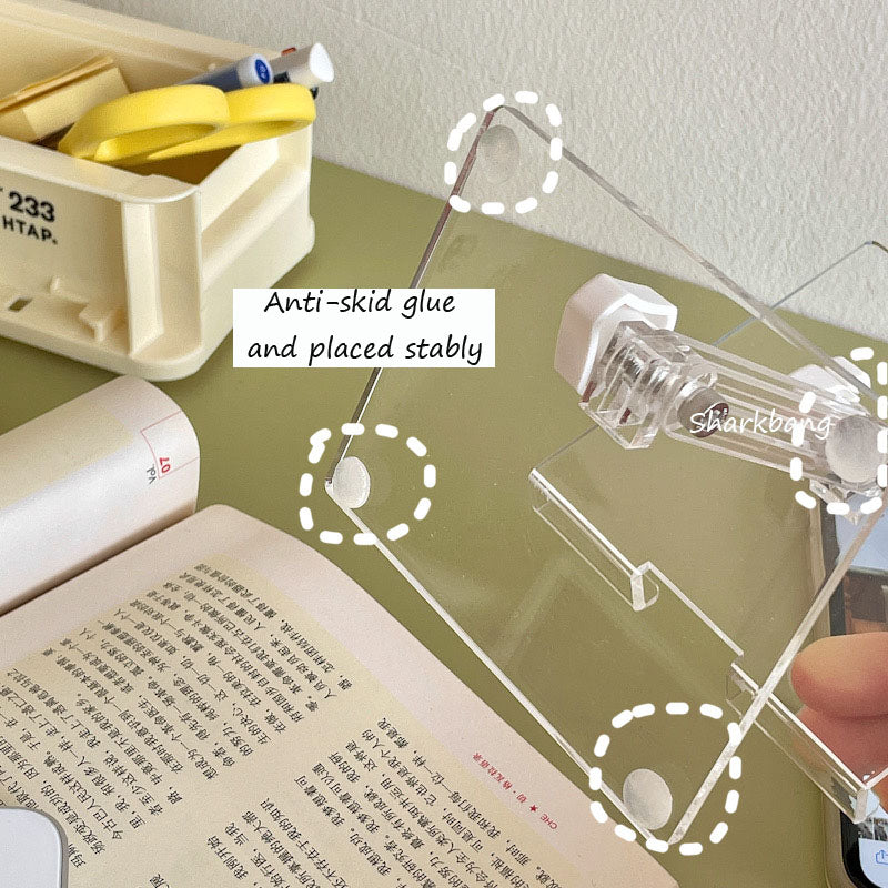 Small Transparent Acrylic Desktop Phone Holder