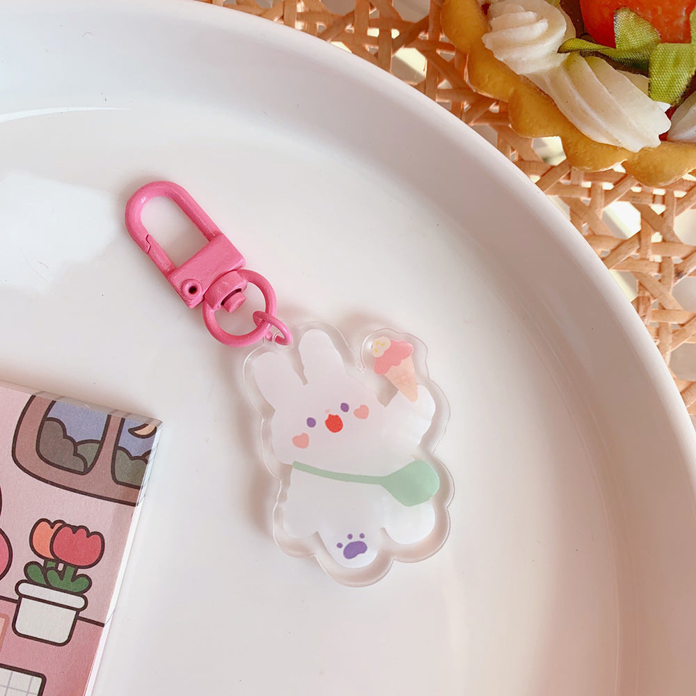 Cute Acrylic Pendant Keychains 7