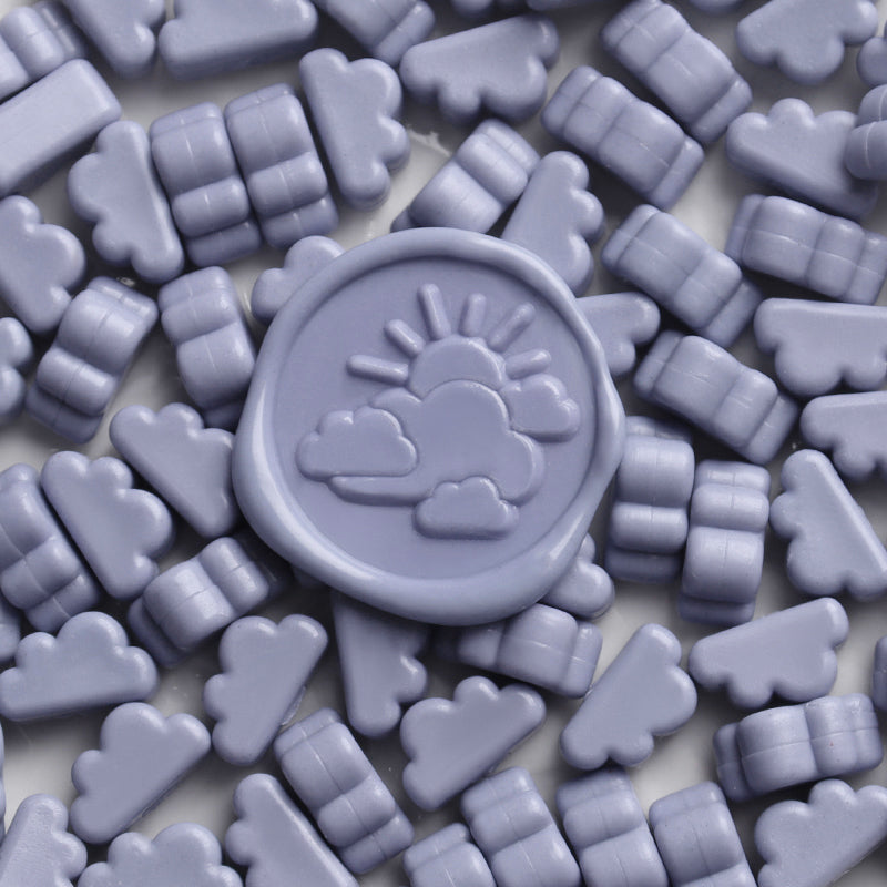 Cute Matte Cloud Shaped Sealing Wax Ube