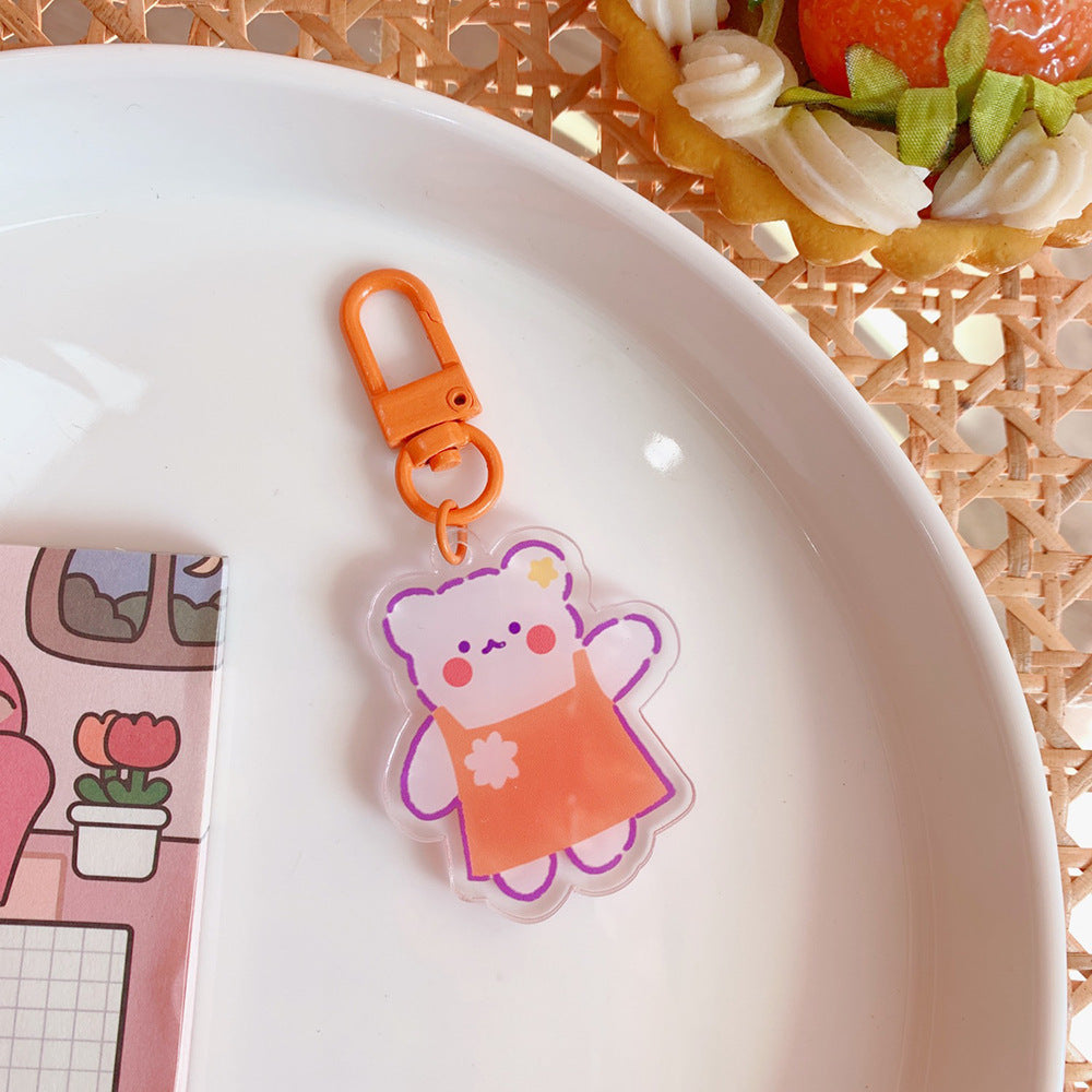 Cute Acrylic Pendant Keychains 2