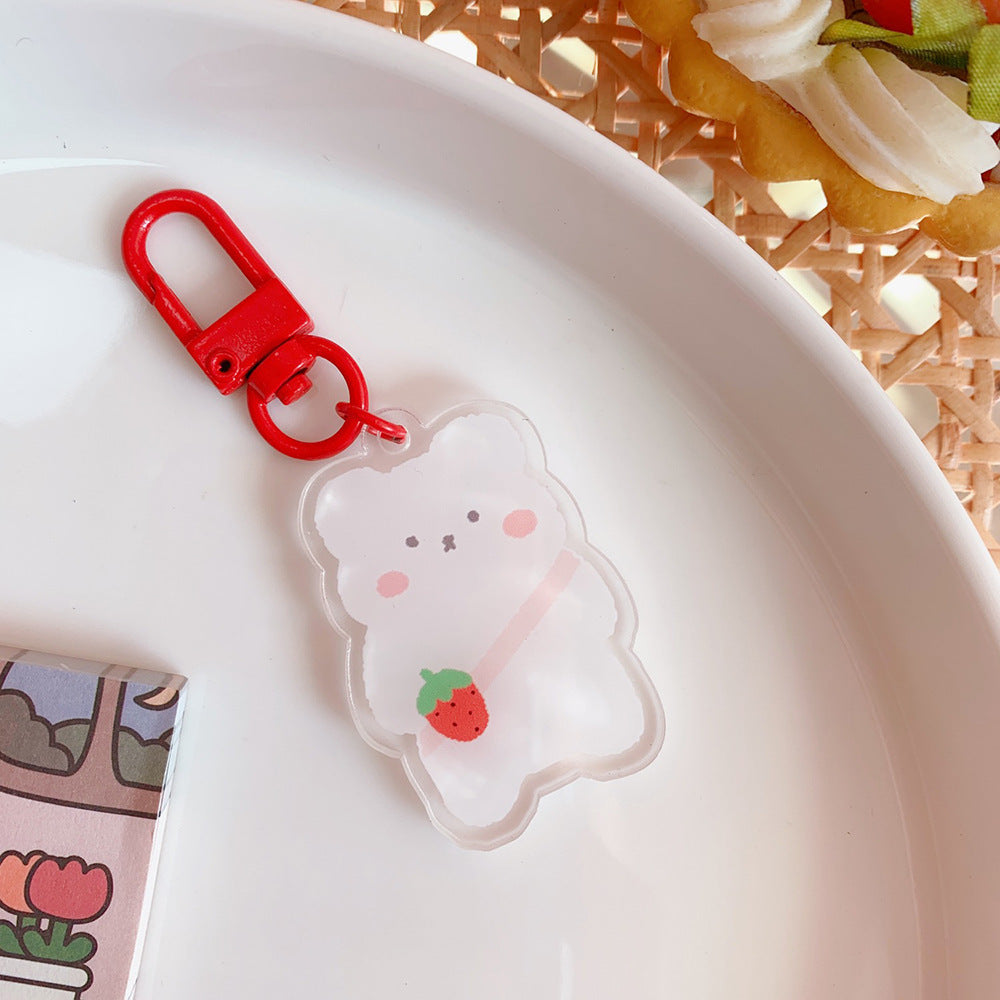 Cute Acrylic Pendant Keychains 3