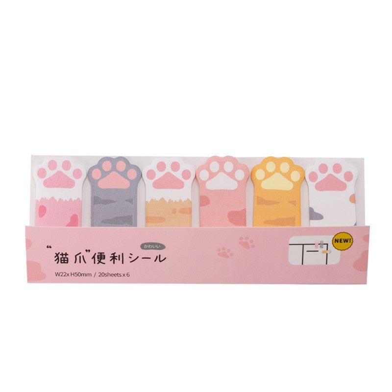 Cute Cat Paw Sticky Notes