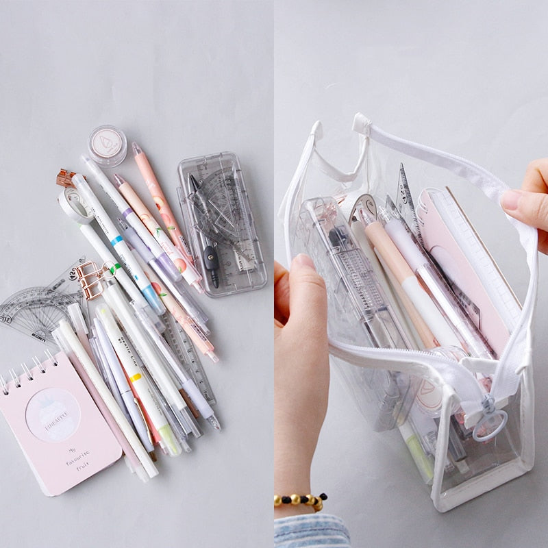 Transparent Large Pencil Case