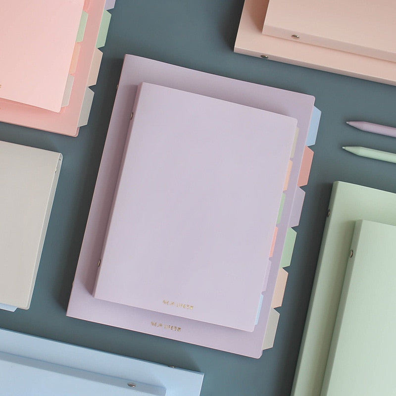 Pastel Metal Binder Notebook