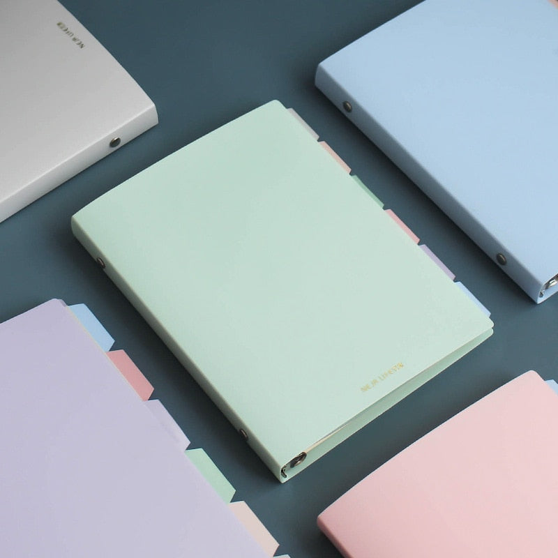 Pastel Metal Binder Notebook