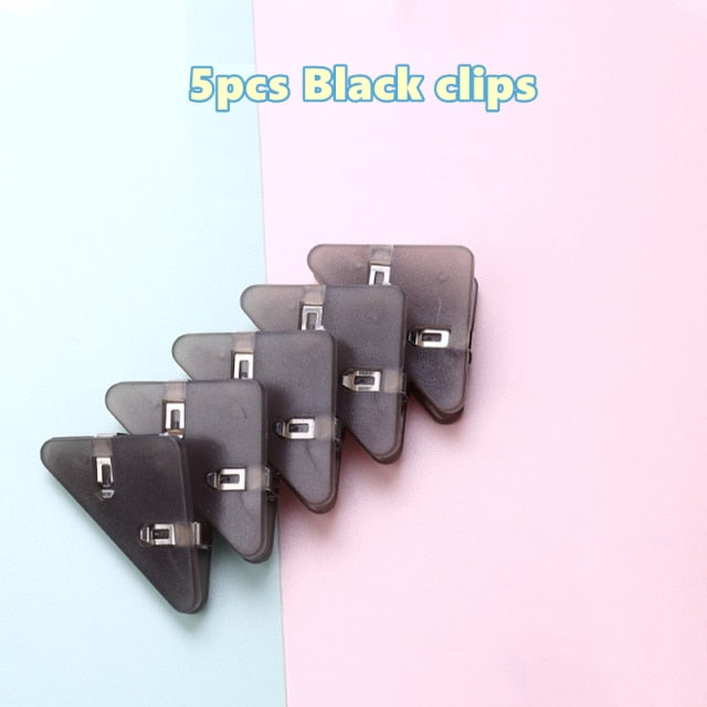 Colour Corner Clips Set Black