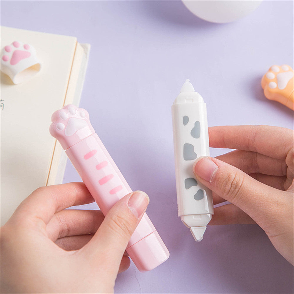 2 In 1 Cute Cat Paw 4M Correction Tape and 3M Glue Tape