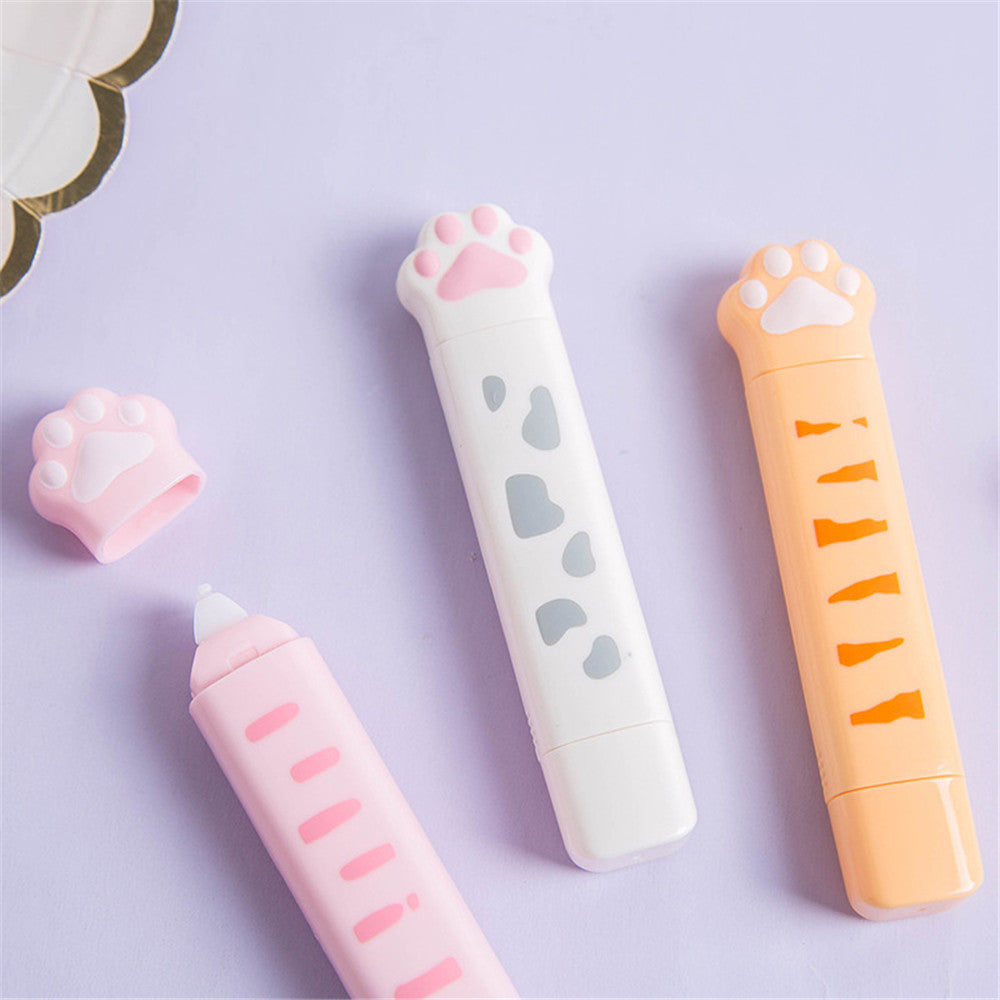 2 In 1 Cute Cat Paw 4M Correction Tape and 3M Glue Tape