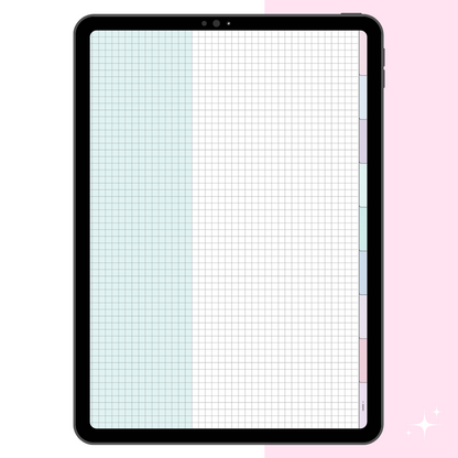 Cute Minimal Digital Notebook - Cornell Grid