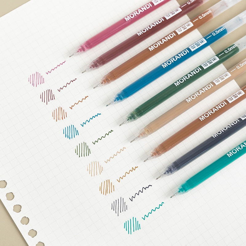 Morandi Needlepoint Gel Ink Pens
